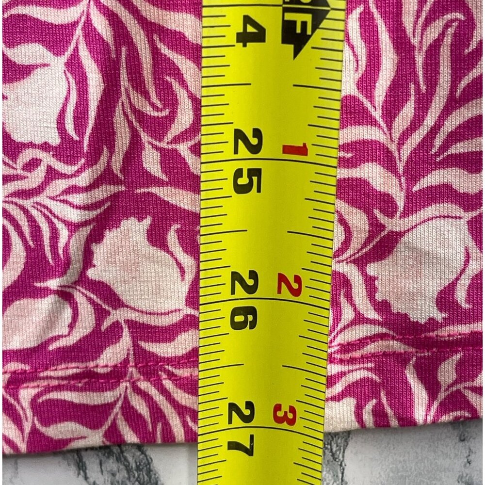 Style & Co Womens Large Pink Mix Media Tee Mini Milo Design 96% Rayon 4% Spandex - Picture 4 of 9